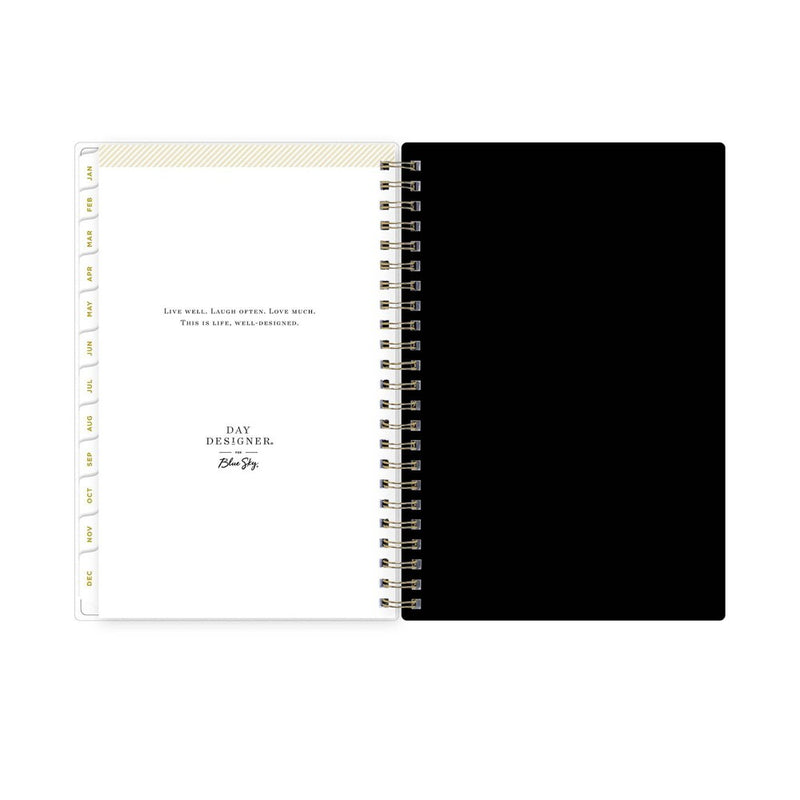 Day Designer 2025 Weekly/Monthly Planner 8.15"x5.91" Wirebound Rose Garden