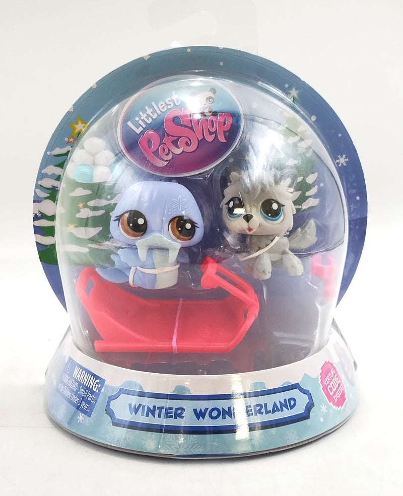 Littlest Pet Shop Pet Pairs Snow Globe 2 Figures