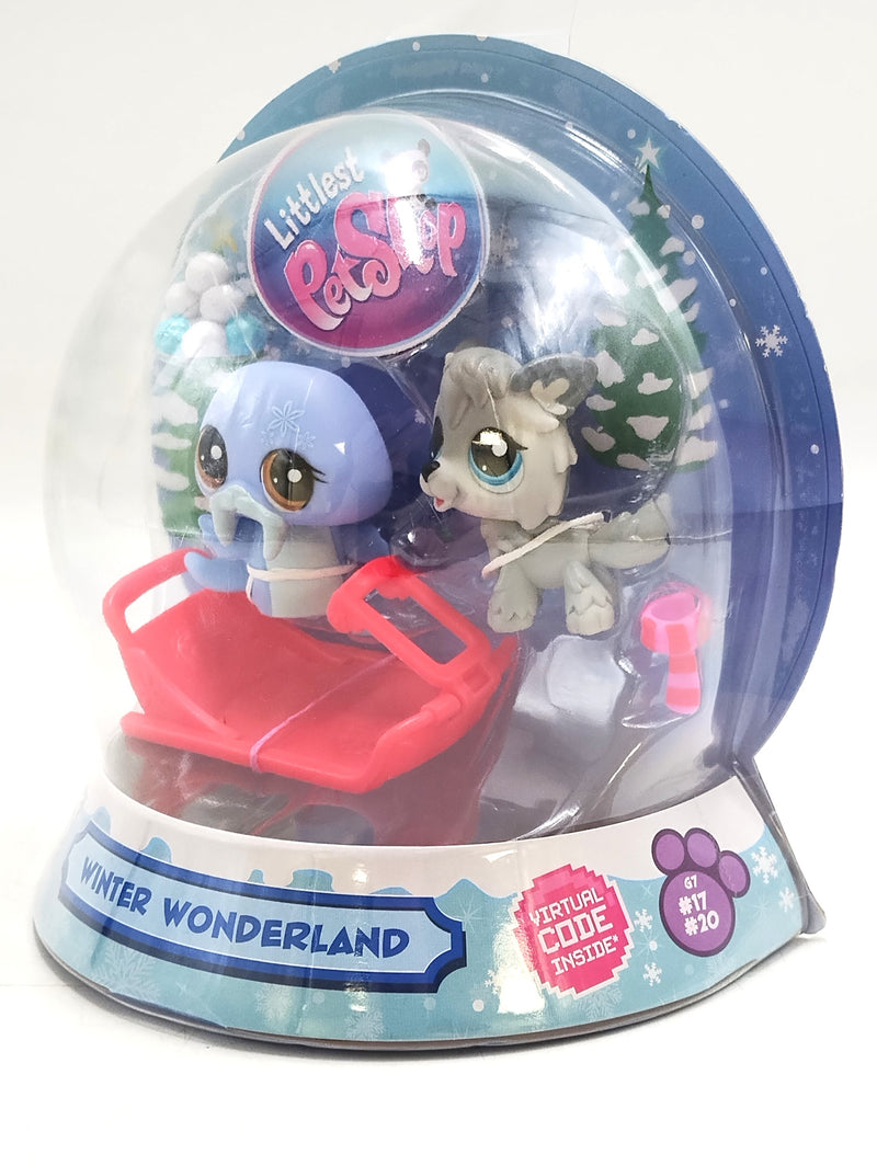 Littlest Pet Shop Pet Pairs Snow Globe 2 Figures