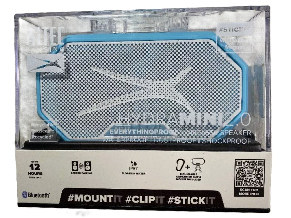 Altec Lansing HydraMini 2.0 Bluetooth Speaker - Aqua