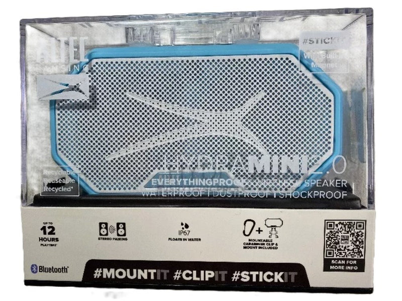 Altec Lansing HydraMini 2.0 Bluetooth Speaker - Aqua