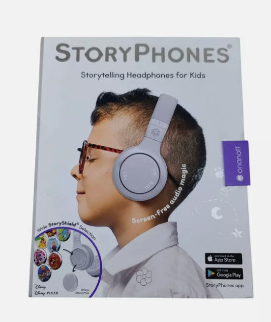 StoryPhones Storytelling Bluetooth Wireless Kids Headphones - Gray