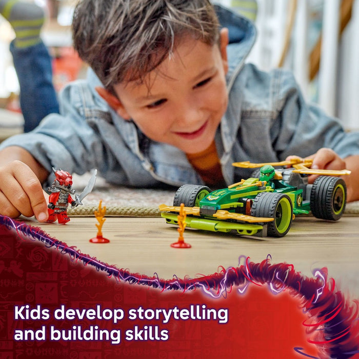 LEGO NINJAGO Lloyd's Pull-Back Race Car Building Toy for Pretend Play 71828