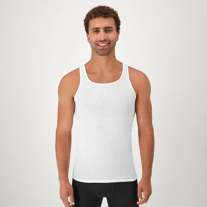 Hanes Men's 6pk Tanks - White L