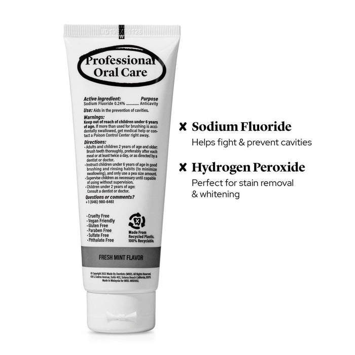 Made By Dentists Ultra Whitening Toothpaste - Fluoride Anticavity Toothpaste - Fresh Mint Flavor - 4.2 oz