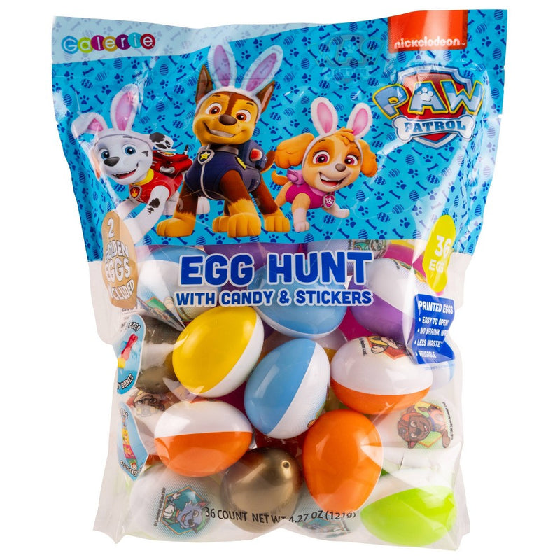 PAW Patrol Easter Mix 36Ct Eggs with Candy & Stickers - 4.27oz