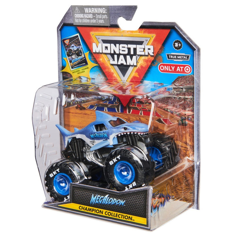 Monster Jam Megalodon Die Cast Monster Truck with Trading Card