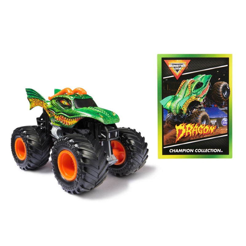 Monster Jam Dragon Die Cast Monster Truck with Trading Card