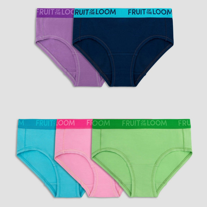 Fruit of the Loom Girls' 5pk Briefs - 10