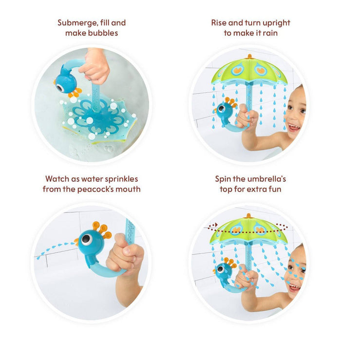 Yookidoo Fill 'N' Rain Peacock Umbrella