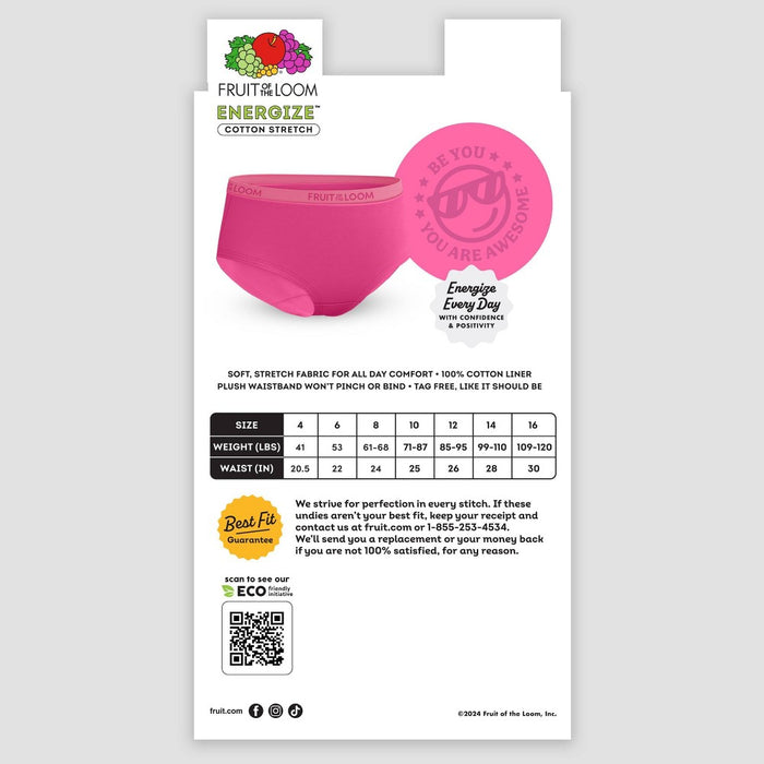 Fruit of the Loom Girls' 5pk Briefs - 16