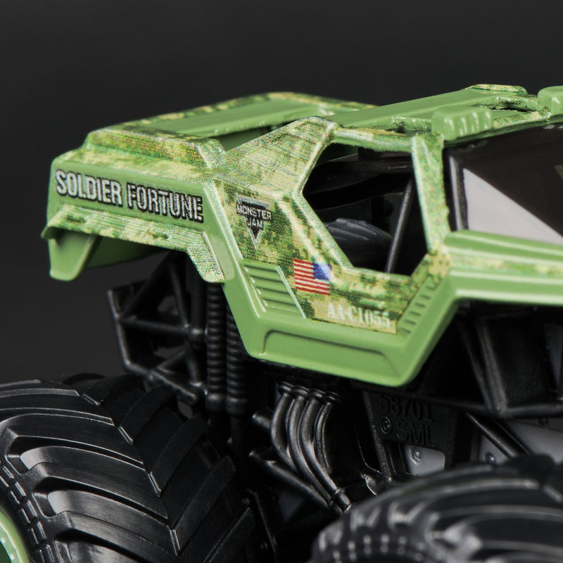 Monster Jam Soldier Fortune Die Cast Monster Truck with Trading Card