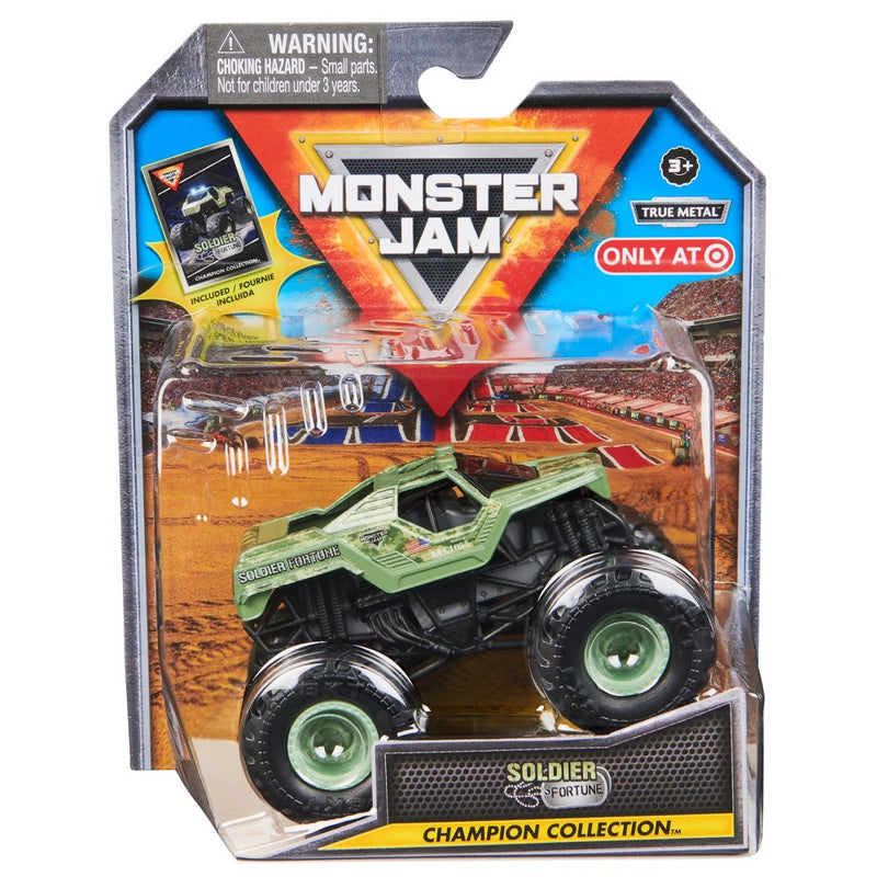 Monster Jam Soldier Fortune Die Cast Monster Truck with Trading Card