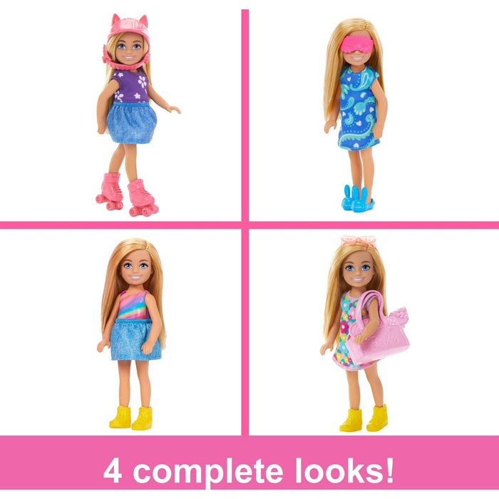 Barbie Chelsea Doll & Closet Toy Playset with Clothes & Accessories Set 17pc