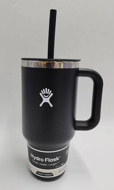 Hydro Flask 32oz All Around Travel Straw Tumbler - Black