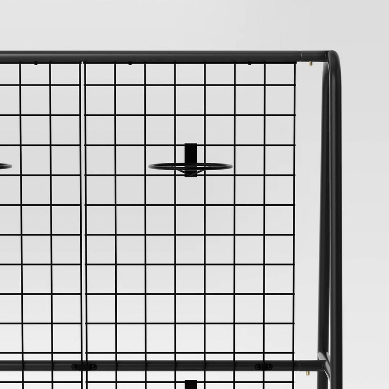 A-Frame Patio Decorative Screen Black 1.83'x5.41'x4.25' - Room Essentials (LOCAL PICKUP ONLY)