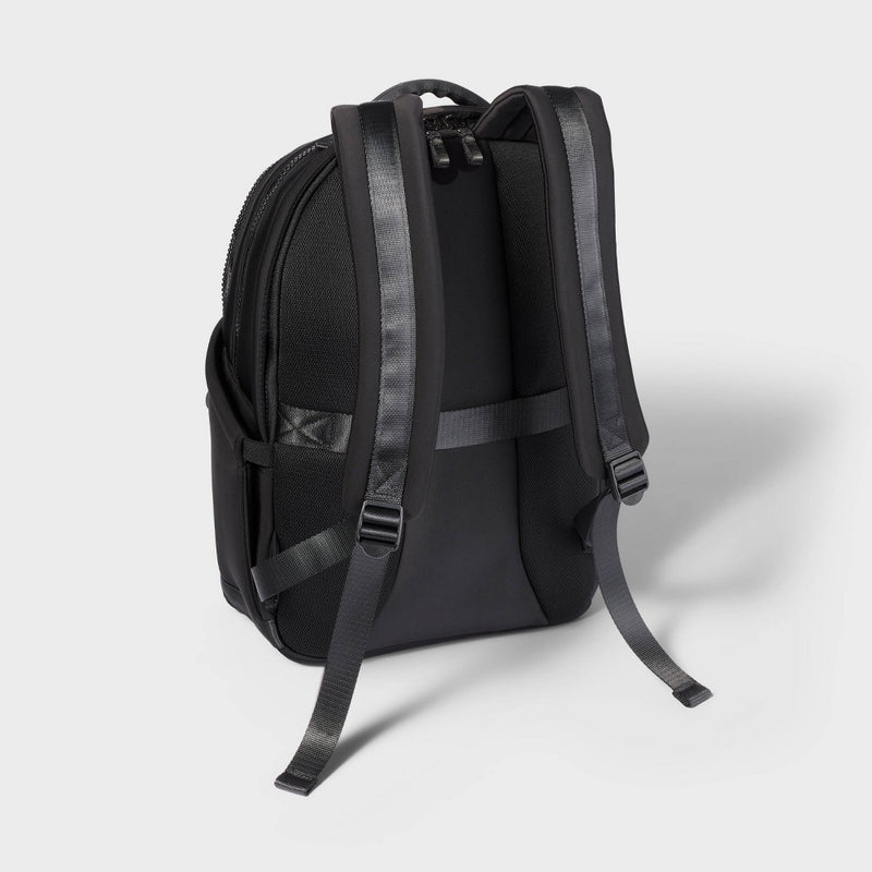 Faux Neoprene 17" Backpack Black - All In Motion?
