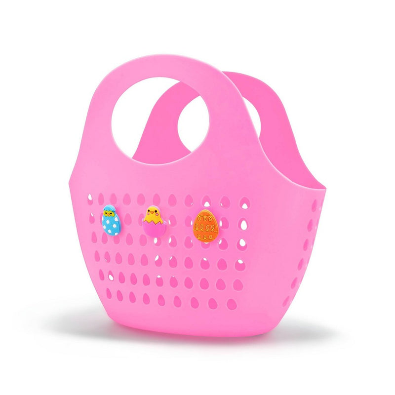 Plastic Decorative Basket Pink - Bullseye's Playground