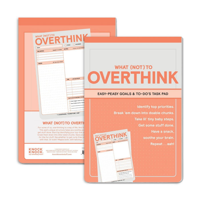 Knock Knock What Not to Overthink Notepad