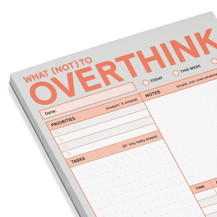 Knock Knock What Not to Overthink Notepad
