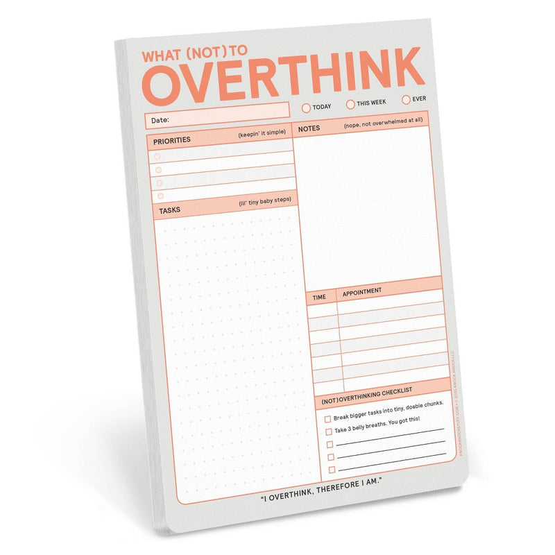 Knock Knock What Not to Overthink Notepad