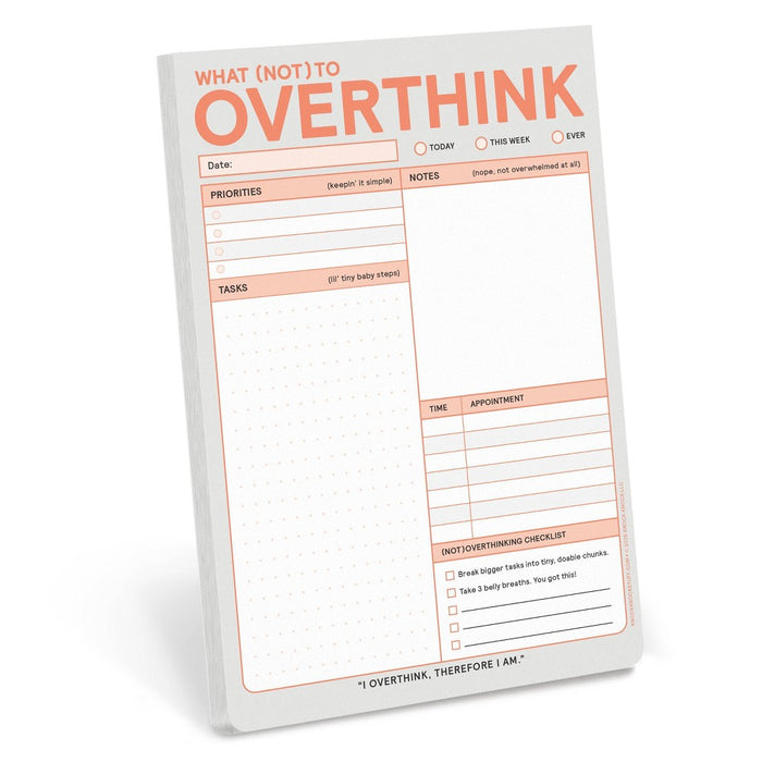 Knock Knock What Not to Overthink Notepad