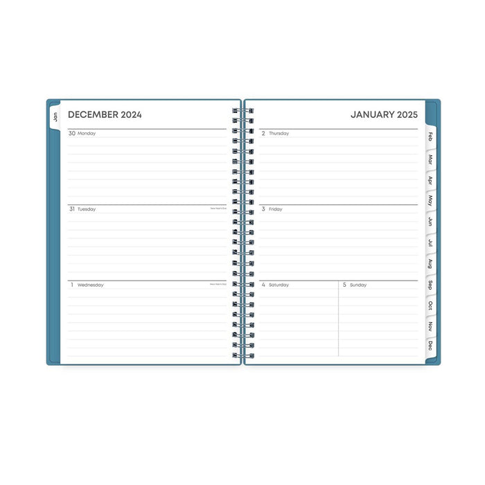 BlueSky 2025 Weekly/Monthly Planner with Notes 8.78"x6.73" Wirebound Oxford Blue: Adult Stationery, January-December
