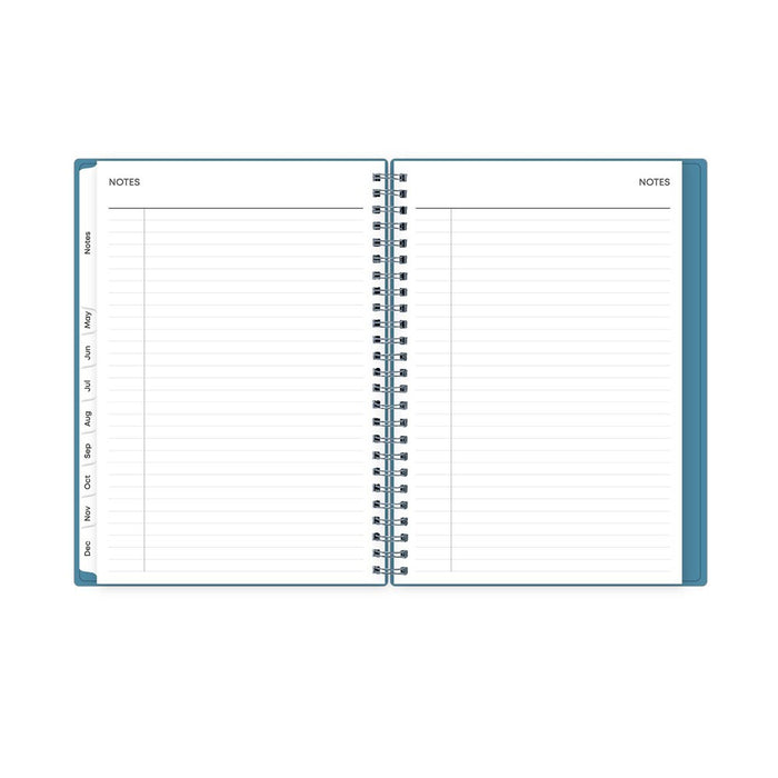 BlueSky 2025 Weekly/Monthly Planner with Notes 8.78"x6.73" Wirebound Oxford Blue: Adult Stationery, January-December