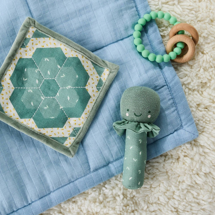 Rattle and Crinkle Paper - Turtle - 2pc - Cloud Island