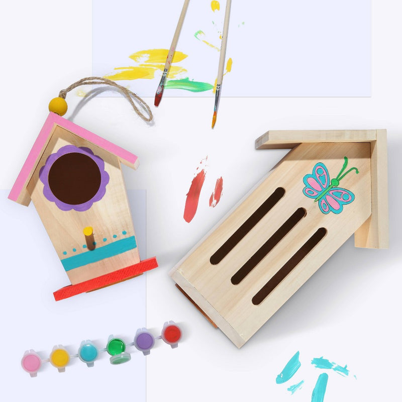 Mud Puddle Society 4pc Bird House Garden Art Kit