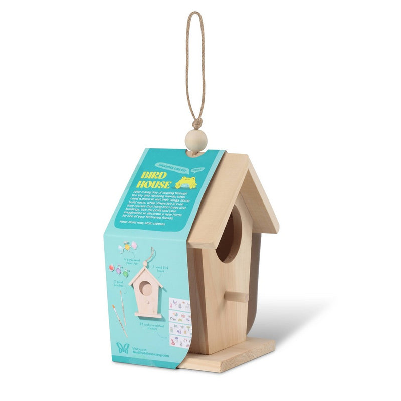 Mud Puddle Society 4pc Bird House Garden Art Kit