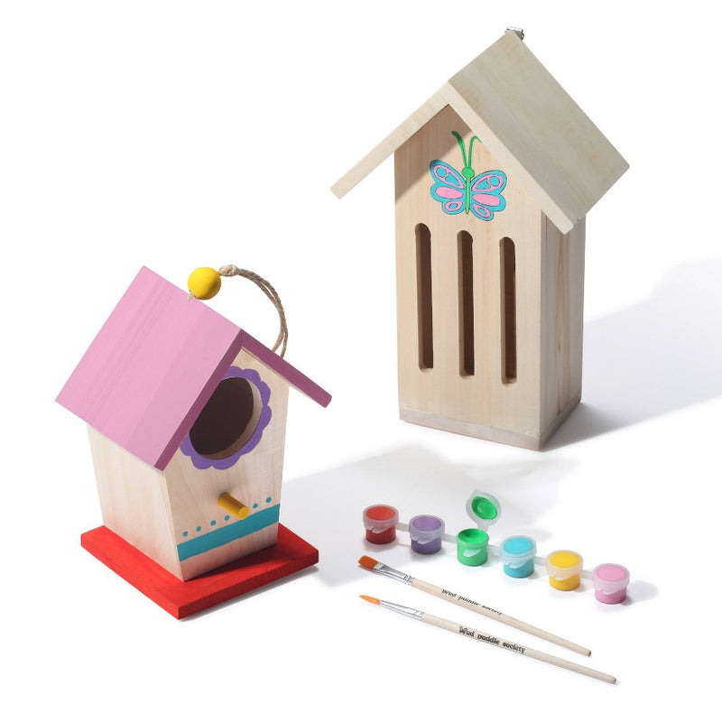 Mud Puddle Society 4pc Bird House Garden Art Kit