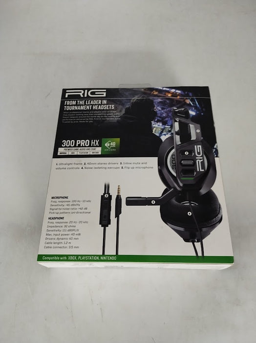 RIG 300 PRO Wired Over-Ear Headset, Black