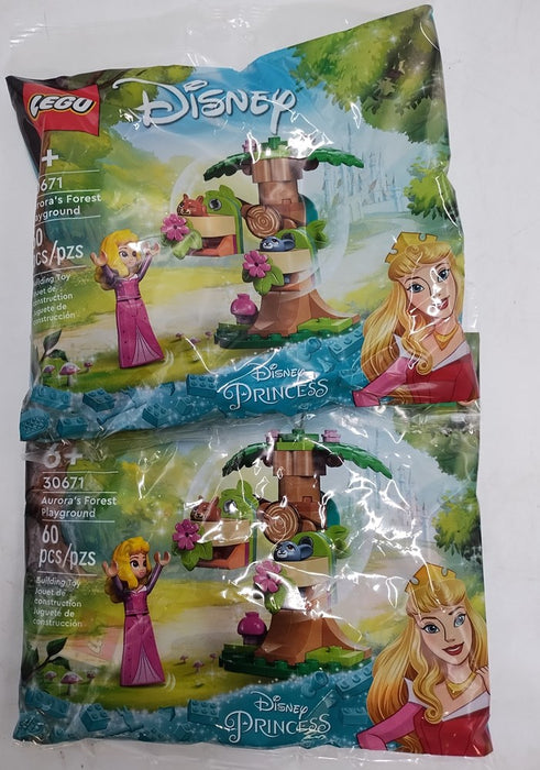 2 PACK!!! LEGO Disney Princess Aurora's Forest Playground 30671 - LOT OF 2