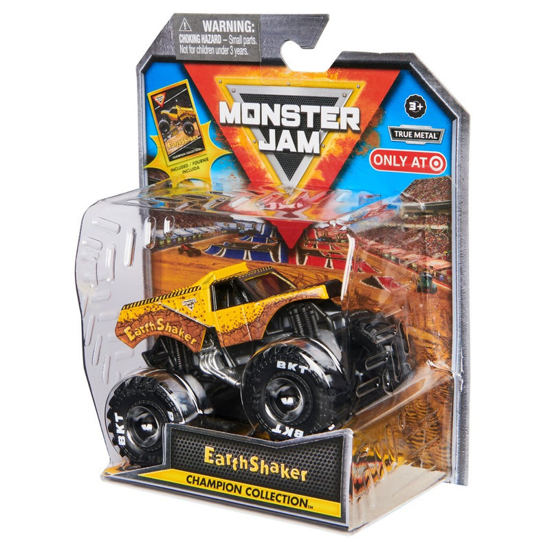 Monster Jam Earth Shaker Die Cast Monster Truck with Trading Card