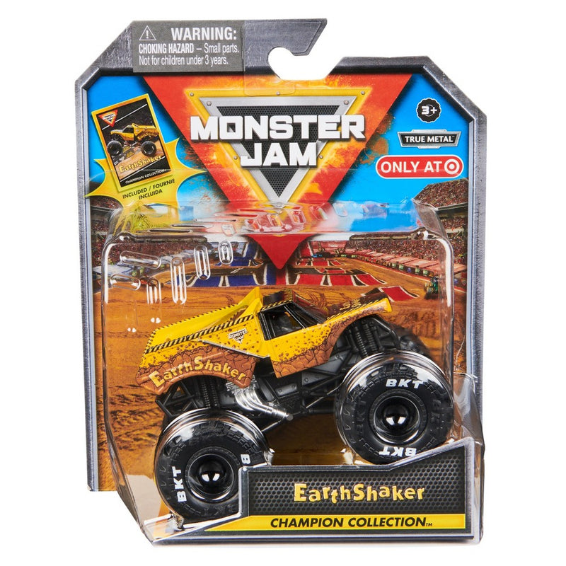 Monster Jam Earth Shaker Die Cast Monster Truck with Trading Card