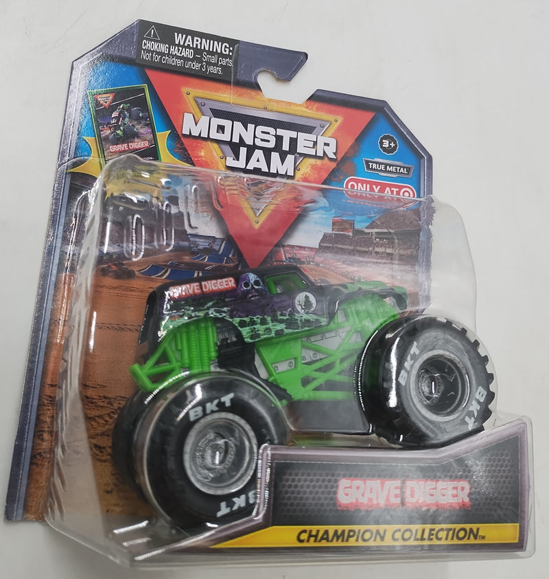 Monster Jam Grave Digger Die Cast Monster Truck with Trading Card