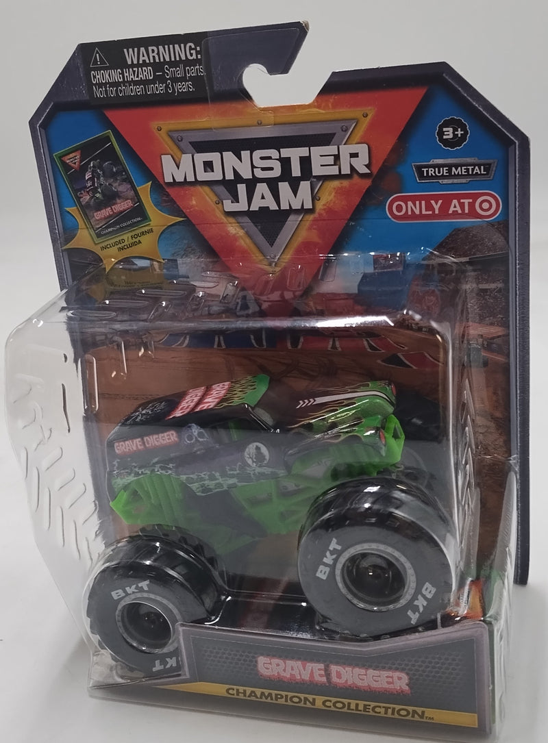 Monster Jam Grave Digger Die Cast Monster Truck with Trading Card