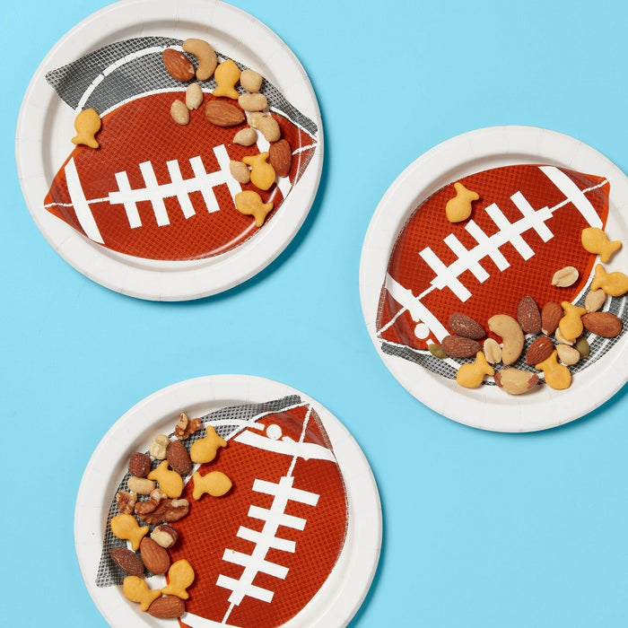 Disposable Dinnerware Paper Plates 7" - Football - 60ct - up&up