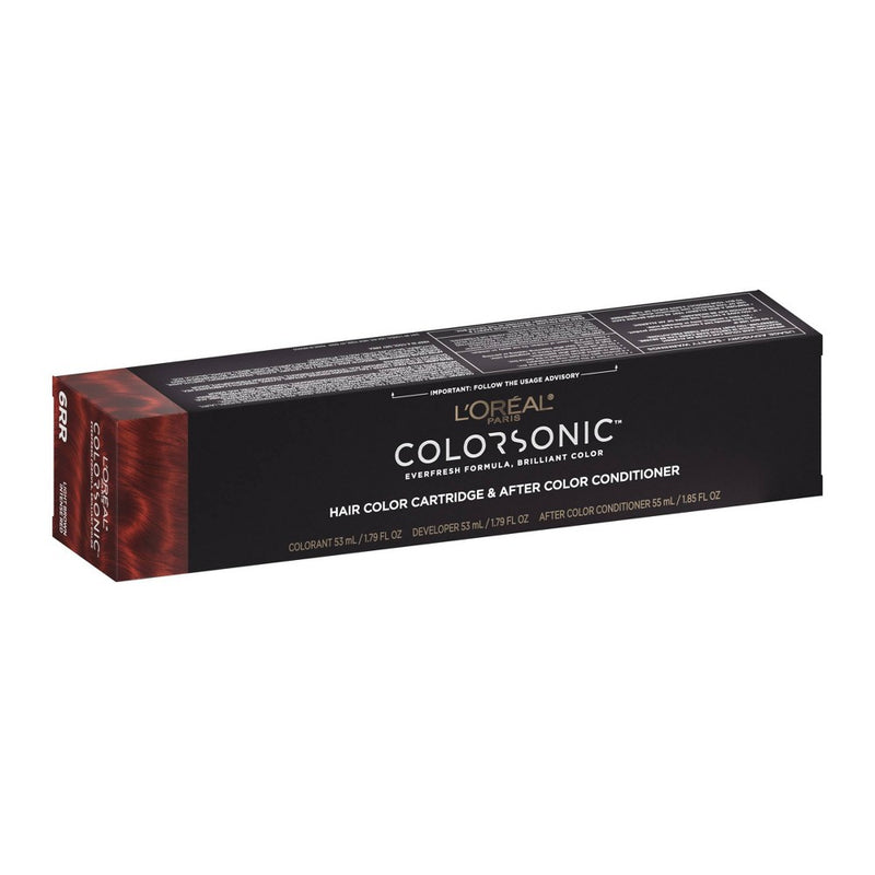 L'Oreal Colorsonic Permanent Hair Color Cartridge-Light Brown Intense Red 6RR