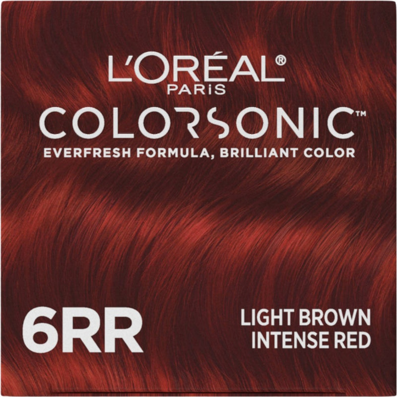 L'Oreal Colorsonic Permanent Hair Color Cartridge-Light Brown Intense Red 6RR