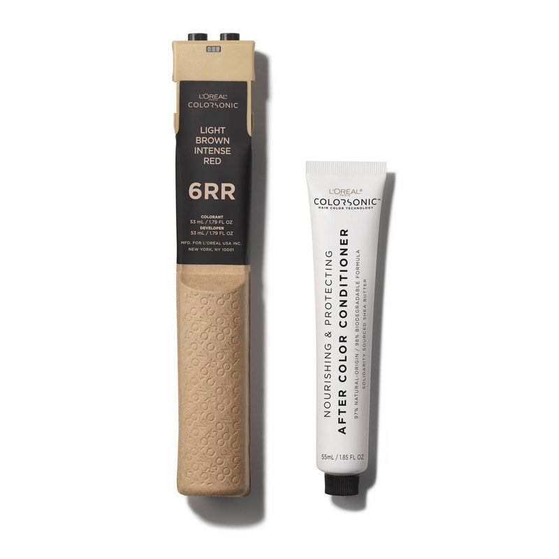 L'Oreal Colorsonic Permanent Hair Color Cartridge-Light Brown Intense Red 6RR