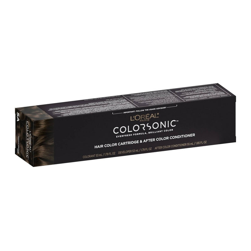 L'Oreal Paris Colorsonic Permanent Hair Color Cartridge - Medium Brown Ash 5A