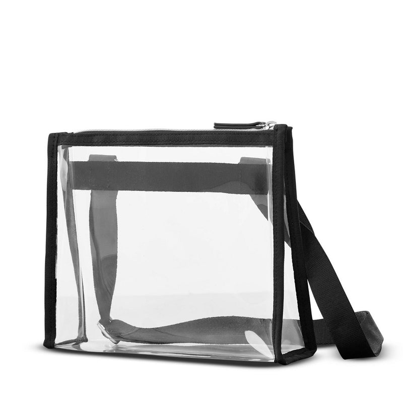 Sarah Jessica Parker Clear Crossbody Bag with Luggage Tag Set