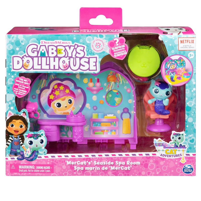Gabby's Dollhouse MerCat's Seaside Spa Room Playset