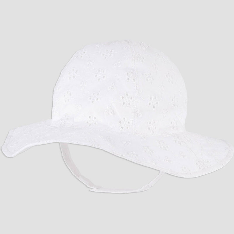Carter's Just One You? Baby Girls' Solid Sun Hat - White 12-18M