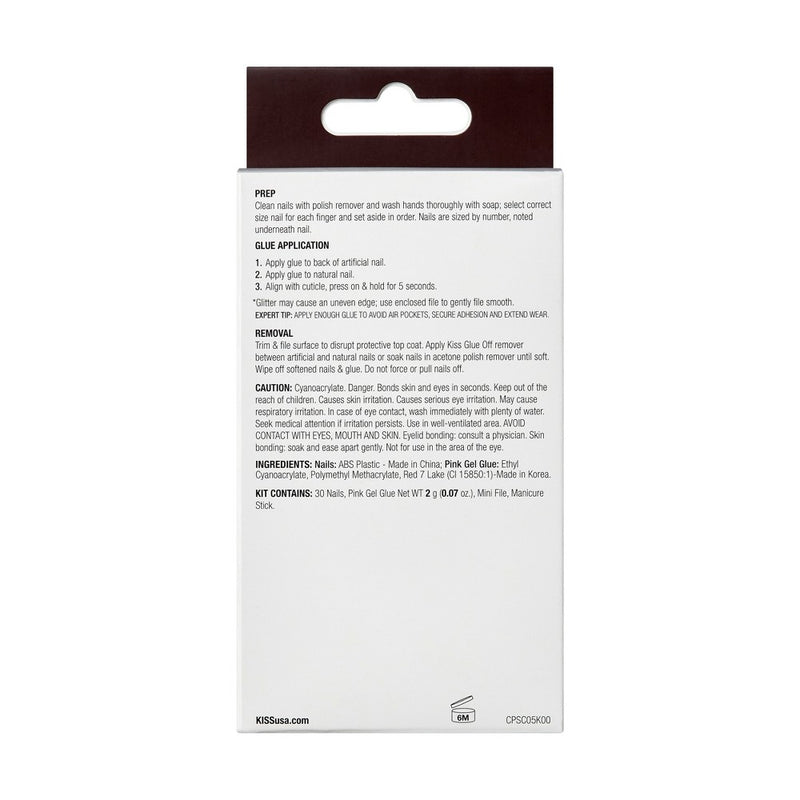 KISS Products Fake Nails - Gleamin - 31ct