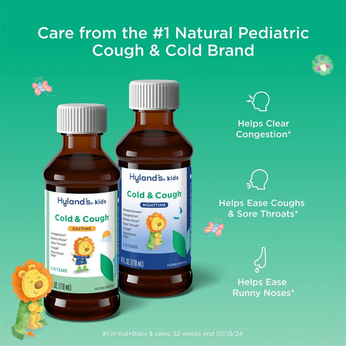Hyland's Naturals Kids Day & Night Cold 'n Cough Relief Liquid - 8 fl oz