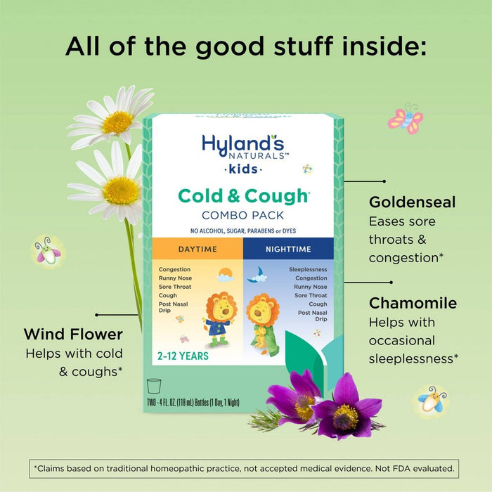Hyland's Naturals Kids Day & Night Cold 'n Cough Relief Liquid - 8 fl oz