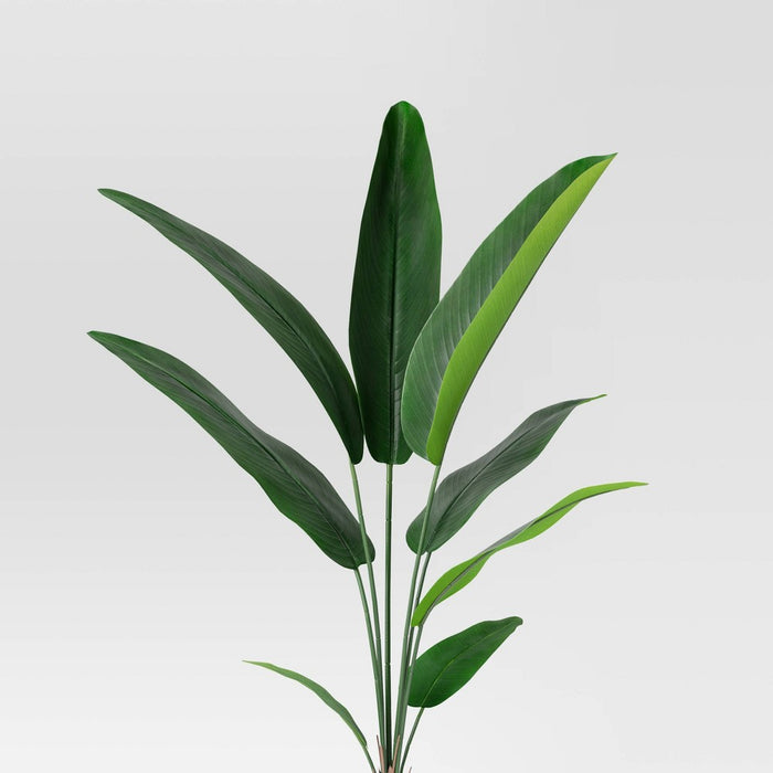 Artificial Banana Leaf Tree - Threshold: Indoor Faux Tree with Pot, No Assembly Required (LOCAL PICKUP ONLY)
